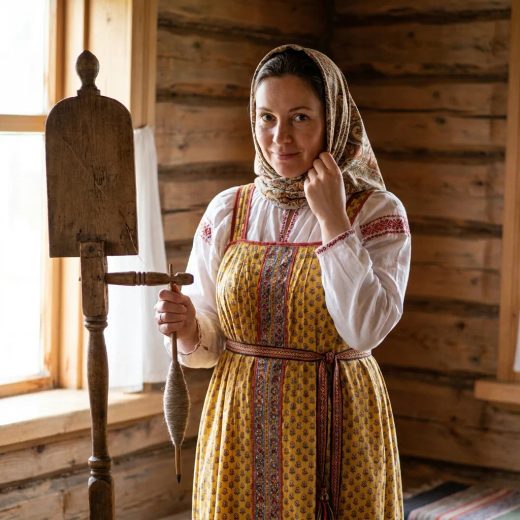 Прялка и веретено