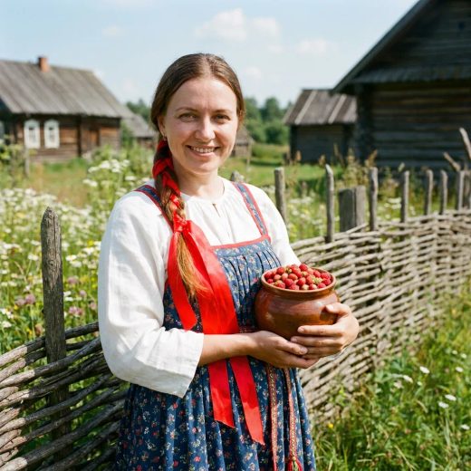 Портрет у забора