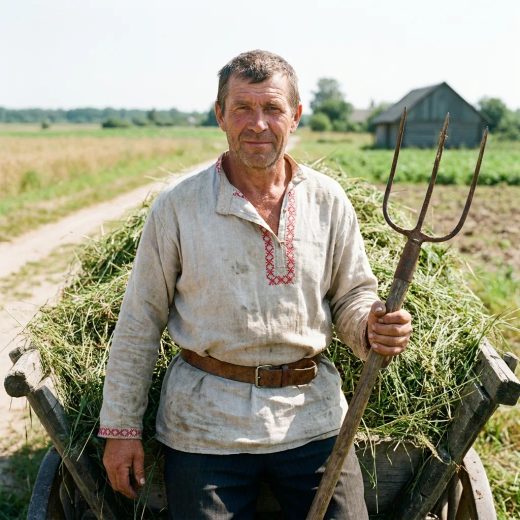 Крестьянин на телеге